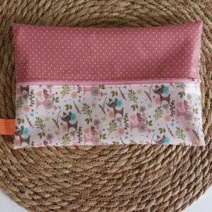 Luier etui Bambi met oud roze stip